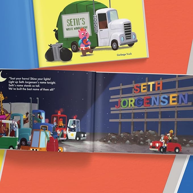 My Very Own Trucks - Personalized Children's Story with Ornament | 9" x 11" | I See Me!