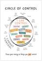 Circle Of Control Poster What I Can And Cannot Control Therapy Office Wall Art Kids Mental Health Poster Calm Down Corner School Decor 16x24in Unframed