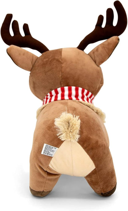 Plush Reindeer Stuffed Animal - Holiday Deer Characters with Antlers Toy for Girl, Boy, Baby, and Toddler - Little Plushie Toys - Ralphie, 8"