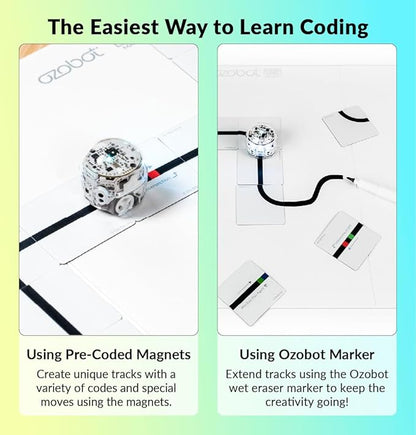Ozobot Color Code Magnets Speed Kit: Interactive Coding Learning Tool for Kids Ages 3+, Enhances Logic & Problem-Solving Skills, 18 Tiles, Evo & Color Codes Magnets Base Kit Required Not Included