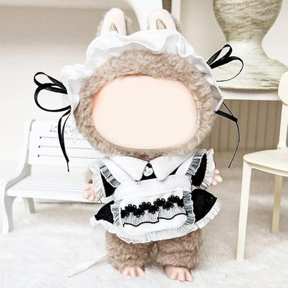 17cm Doll Clothes Set & Outfit - Cuddly Fashion Dresses with Accessories, Luxury Chic Doll Clothing & Plush Pullover Hoodie Doll Clothing DIY ,Just Clothes