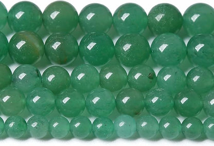 90PCS 8MM Natural Stone Green Aventurine Gemstone Loose Beads for Jewelry Making DIY Bracelet