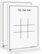 SCRIBBLEDO Tic Tac Toe Game Dry Erase Board 9x6 Inch Double-Sided Whiteboard Reusable Classroom Learning Tool Fun Drawing Writing Table Games for Seniors Small Board for Home & School