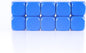 22MM Rounded Blank Six Sided Dice Lianshi Teaching Created Sesources Game Teaching Plastic Cubes Four Colors Choosable
