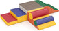 MU Soft Climbing Toys for Toddlers, Soft Foam Climbing Blocks, PU Leather Gym Climb & Crawl Soft Activity Playset, Indoor Climbing Toys Equipment for Kids and Children, Classic Grey, Macaron