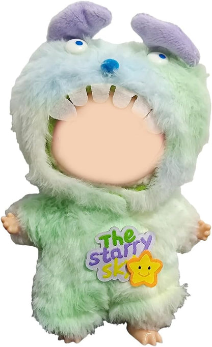 Clothes for 17cm Accessories Suit Cute Clothes for Doll Dress up Animal Carton Style Outfits (NO Doll)(Monster)