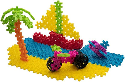 KADU DA Seaside Splash 226 Piece Set - STEM/STEAM Building + Construction Toy, for Open + Imaginative Play