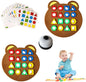 Drkicsy Shape Matching Game Color Sensory Educational Toy, Children Puzzles Geometric Shape Quick Matching Board Game, Preschool Educational Learning Puzzle Toy for Toddlers Two Players (A_with Bell)