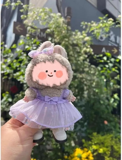 Luxury Chic Doll Clothes Set with Elegant Dress, Shirt, Bow & Necklace - Premium Outfit for Dress Up, Collecting & Gift Giving - Perfect for Kids, Doll Collectors & 18 Dolls (9)