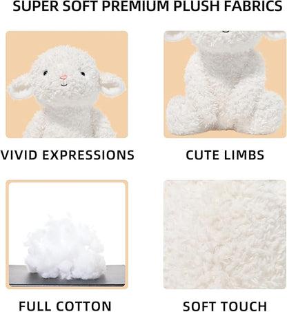 Stuffed Animals Sheep Plush Toys 11.8 inches Sheep Stuffed Animal Soft and Cuddly for Boys and Girls Doll Gift for Kids