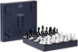 Printworks Art of Chess – Black & White Wooden Chess Set with Acrylic Board – Stylish Coffee Table Game for Adults & Kids Ages 5+ – Multilingual Instructions Included