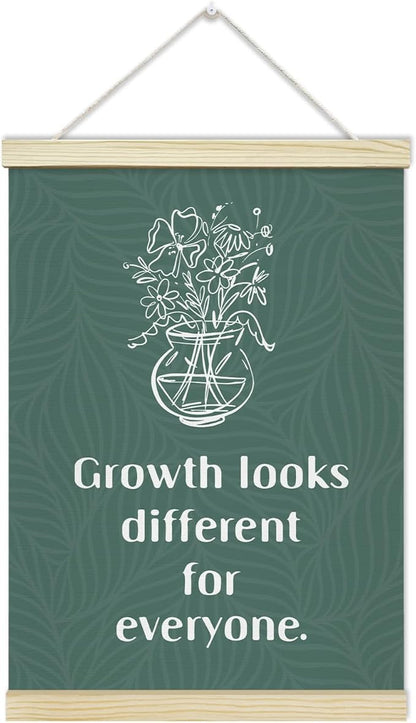 Mental Health Poster Hanger Frame, Positive Affirmations Canvas Wall Decor(12×16"), Wall Art For Classroom School Homeschool Counseling Therapy Office -31