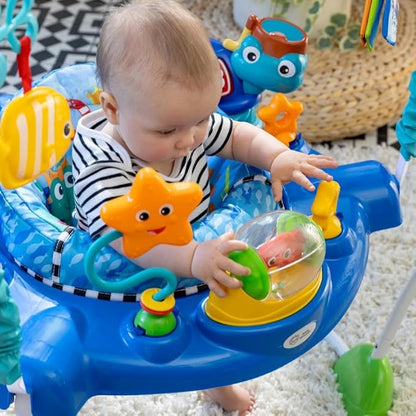 Baby Einstein Neptune's Ocean Discovery Activity Jumper, Ages 6 months +, Max weight 25 lbs., Unisex