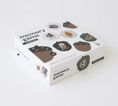 Wee Gallery Memory Game - Woodland Animals and Plants - Brain Building Matching Activity - Animal Recognition, Motor Skills, Creative Play, and Problem Solving for Children