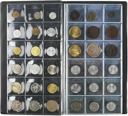 AITIME 180 Pockets Coin Collecting Holders Book Album for Collectors - Coin Collection Supplies, Collector Album Storage Suitable for Coin Diameter Less Than 1.66 Inches Storage (Green)