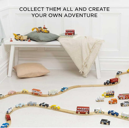 Le Toy Van New York Car Set Premium Wooden Toys for Kids Ages 3 Years & Up