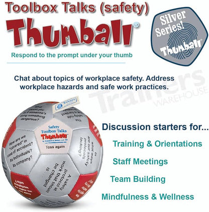 Trainers Warehouse 6" Thumball Collection, 32 Prompts for Conversation, Team Building, Relationship and Training