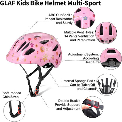 GLAF Baby Bike Helmet Toddler Helmets for 1 Year Old and up Infant Girls Boys Multi Sport Adjustable for Scooter Bicycle Kids Youth Child Skateboard Safety Cycling