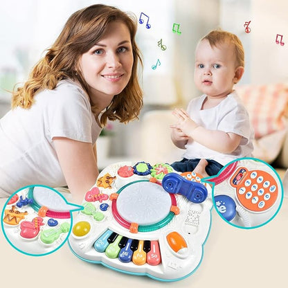 Baby Toy- Engaging Baby Activity Center for 6 12 18 Months Old- Safe, Sturdy, and Fun (11.8 x 11.8 x 12.2 inches)