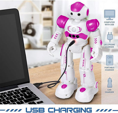 KingsDragon RC Robot Toys for Kids, Gesture & Sensing Programmable Remote Control Smart Robot for Age 3 4 5 6 7 8 Year Old Boys Girls Birthday Gift Present