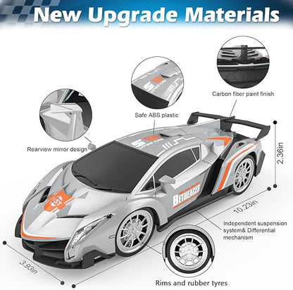 Growsland Remote Control Car RC Cars Xmas Gifts Toys for Kids 1/18 Electric Sport Racing Hobby Rc Crawler Toy Car Model Vehicle for Boys Girls Included Rechargable Batteries