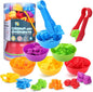 USATDD Counting Construction Vehicles Color Sorting Preschool Learning Matching Games Fine Motor Skills Toys Montessori Classroom Sensory Table Toys for Kids Gift for Toddlers 3 4 5