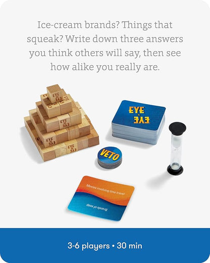 SimplyFun Eye to Eye - A Classic Category Matching and Conversation Game - A Prediction Game for Kids - 3 to 6 Players - Ages 10 & Up