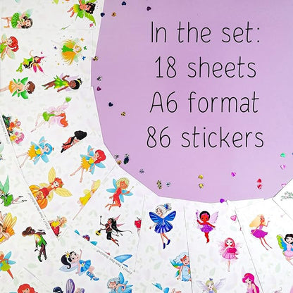 BulbaCraft Fairy Stickers and Decals for Laptop, Fairy Decorations for Birthday Party, Gifts for Women & Men
