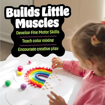 Hygloss Play Modeling Dough for Kids – Safe & Non-Toxic Sensory Dough for Arts and Crafts – 1 lb Tub – Play Clay for Toddler Activities, Preschool Classroom Must-Haves – Red Color, Scented