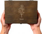 Personalized Birth Flower Memory Box Custom Engraved Wooden Keepsake Chest with Floral Design - Storage Boxes for Jewelry Photos Memento Keepsakes Customized Gifts for Women Birthday Mother's Day