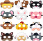 CiyvoLyeen Party Animals Felt Masks Jungle Farm Forest Animals Theme Birthday Party Favors Party Supplies for Boys or Girls