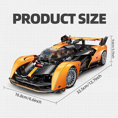 Remote Control Building Car, 1:14 Solus GT Construction Toy, Compatible with Technic Car, Collectible Gifts for 10-16 Year Olds and Adults (817pcs)