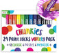 Ooly Chunkies 24 Paint Sticks For Kids, Tempera Paint Sticks Variety Set, Includes Classic, Pastel & Metallic No Mess Quick Drying Colors