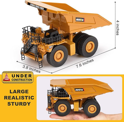 1/40 Scale Diecast Heavy Metal Dump Truck, Metal Construction Vehicles Trucks Toys for Boys Kids