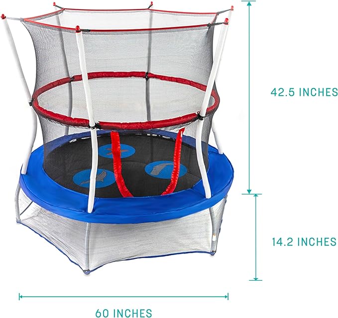 Skywalker Trampolines Mini Trampoline with Enclosure Net