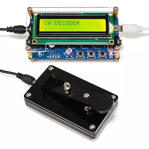 EIELE Soldering Practice Kit Morse Code Decoder CW Morse Code Practice CW Audio Input Excellent Soldering Practice Project Ideal for School Teaching and Beginners （Requires Soldering）