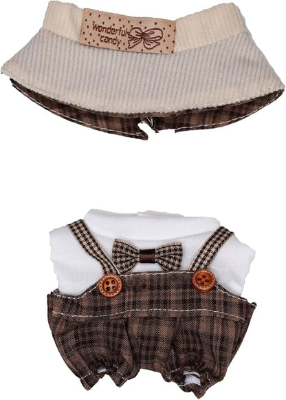 Clothes for 15/17cm Dolls(NO Doll) - Outfit for Labubu with Accessories Suit - Clothes Set for Dolls Dress Up
