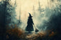 Adult Puzzle 35 Pieces Witch of The Forest, Adult Vintage Puzzle | Challenge Fun Activities | Ideal for Relaxation and Entertainment