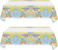 2 Pcs Adventure World Awaits Tablecloth, The Adventure Begin Birthday Party Supplies Decorations–Adventure Party Table Cover (70.9" x 42.5")