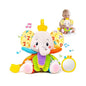 Baby Toys 3-6 Months, Musical Stuffed Elephant Toddler Toy for Newborn Infant 3 6 9 12 Months, Tummy Time Toys Montessori Sensory Toys 0-6 6-12 Months, Crinkle Paper, Mirror Soothing Music Shower Gift