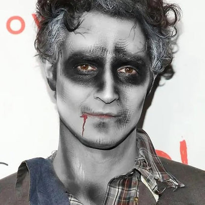 MEICOLY Grey Face Body Paint Stick(1.06 Oz),Sweatproof Waterproof Full Body Paint ,Blendable Face Paint for Halloween SFX Zombie Homestuck Grayscale Cosplay Makeup