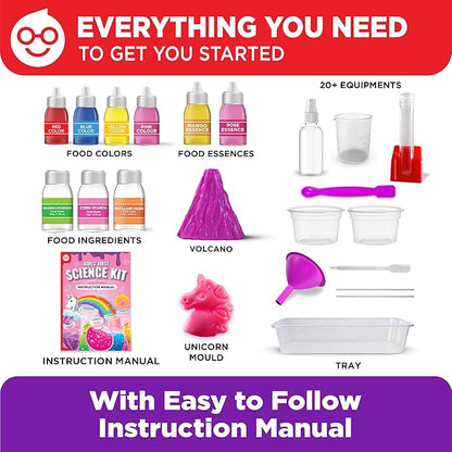 Doctor Jupiter Girls’ First Science Kit, Chemistry Set for Kids Ages 4-5-6-7-8 | Birthday Gift Ideas for 4+ Year Old Girls | STEM Toy Kit with 50+ Experiments | Learning & Educational Projects