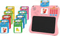 EASEGMER 3 in 1 Educational Learning Travel Toys - 8'' Drawing Tablet and 130 Talking Flash Cards Toddler Writing Tablet and Preschool Learning Activities, Best Gift for Girls/Boys 3-12 Years