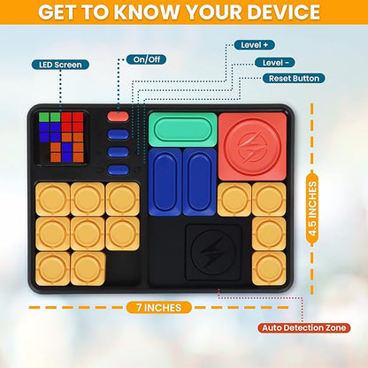 Point Games Super Slide Puzzle Game, Handheld Electronic Games for Kids, STEM Learning - Brain Teaser - IQ Puzzles Toy, Travel Toys & Great Gift, 530 Challenges for Boy & Girl, Ages 8+