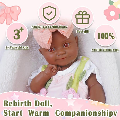 Special Edition, Girl 20 in, Full Silicone Baby Doll, Realistic Baby Dolls, Realistic Veins & Pose, Not Vinyl, Reborn Baby Dolls Silicone Full Body, Gift Set