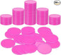 uxcell Plastic Poker Chips, Learning Counters Counting Counters Disk Marker Opaque Game Token for Game Play Math Counting