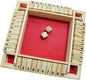 DC-BEAUTIFUL Shut The Box Dice Game, 2-4 Players Classic Board Game for Adults, Wooden Tabletop Game with Dices and Instruction,Math Strategy Game for Christmas Party (Red)