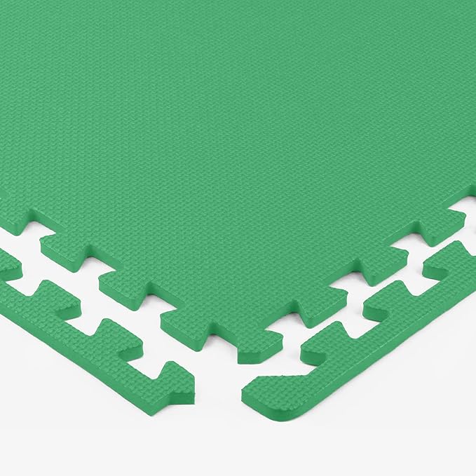 Flooring Inc's 1/2" Soft Non-Toxic Baby Play Mat, Toddler Playmat, Colorful Puzzle PlayMat, Floor Mats for Kids & Babies, EVA Foam Interlocking Tiles for Nursery & Playroom | Blue, 50 Tiles, 200 Sq/Ft
