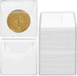 simarro 200Pcs Single Pocket Coin Flips Coin Sleeves Holders, 2.2x2.2 Inch Clear PVC Coin Protectors Badge Commemorative Coin Packaging Bag for Coins Jewelry and Small Items Storage