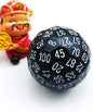 Bescon Polyhedral Dice 100 Sides Dice, D100 die, Sided Cube, Game 100-Sided Cube of Black Color